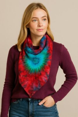 Мастер-класс «Шёлковый платок с галактикой»