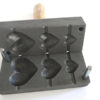 3 Heart Shaped Графитовый Press Vertical Hole