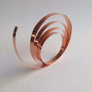Медь Flat Wire (4 мм × 0,2 мм × 100 см) — категория Бронзовая и медная фурнитура